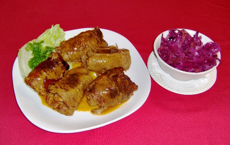 Rotkraut-Roladen-Soße